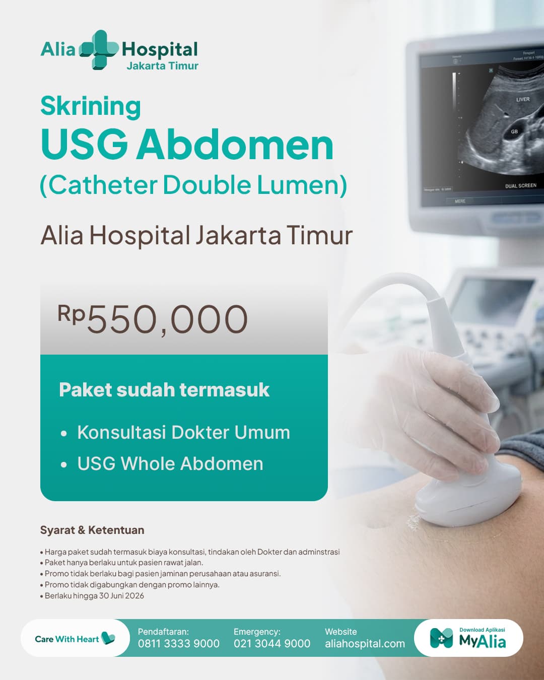 Paket Skrining USG Abdomen