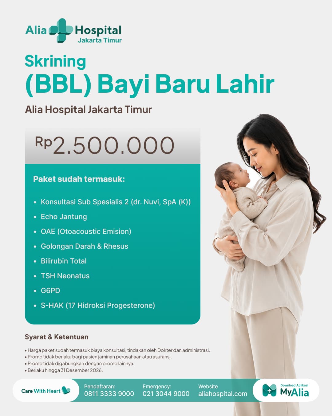 Paket Skrining BBL (Bayi Baru Lahir)